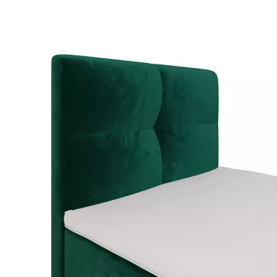 Boxspringová posteľ 100x200 DORINA COMFORT 1 s úložným priestorom - zelená
