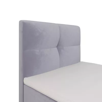 Boxspringová posteľ 100x200 DORINA COMFORT 1 s úložným priestorom - svetlo fialová