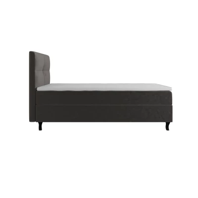 Boxspringová posteľ 100x200 DORINA COMFORT 1 s úložným priestorom - tmavo hnedá