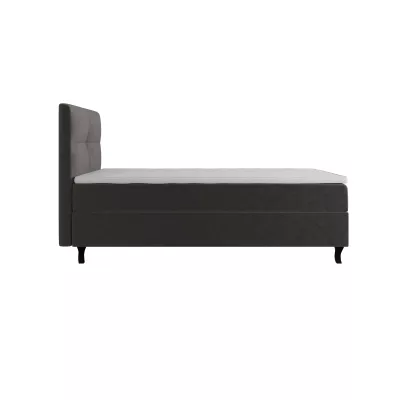 Boxspringová posteľ 100x200 DORINA COMFORT 1 s úložným priestorom - tmavo hnedá