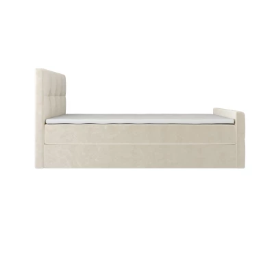 Jednolôžková boxspringová posteľ 90x200 ELIONE COMFORT 1 - béžová