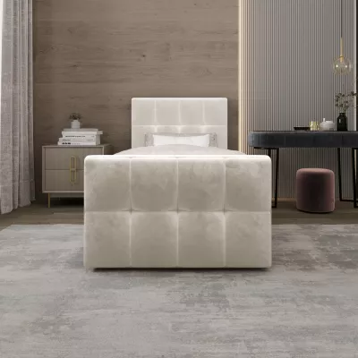 Jednolôžková boxspringová posteľ 90x200 ELIONE COMFORT 1 - béžová