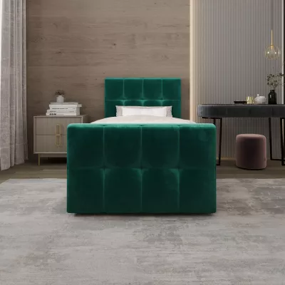 Jednolôžková boxspringová posteľ 90x200 ELIONE COMFORT 1 - zelená