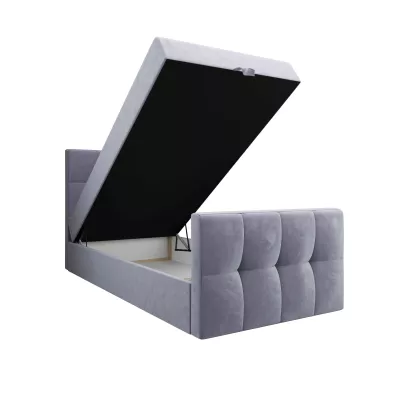 Jednolôžková boxspringová posteľ 90x200 ELIONE COMFORT 1 - svetlo fialová