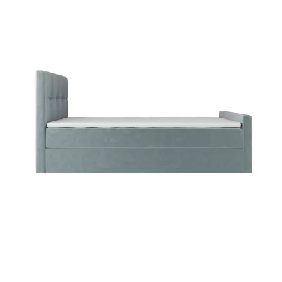 Jednolôžková boxspringová posteľ 90x200 ELIONE COMFORT 1 - svetlo modrá