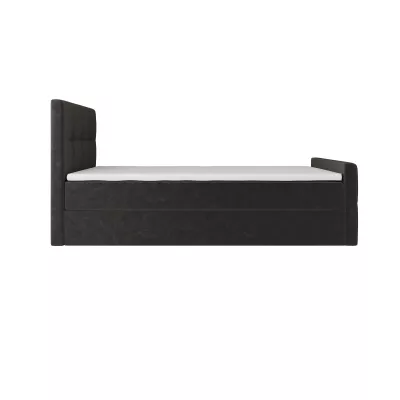 Jednolôžková boxspringová posteľ 90x200 ELIONE COMFORT 1 - tmavo hnedá