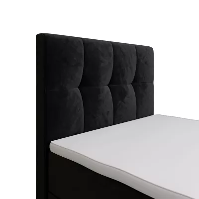 Jednolôžková boxspringová posteľ 90x200 ELIONE COMFORT 1 - čierna