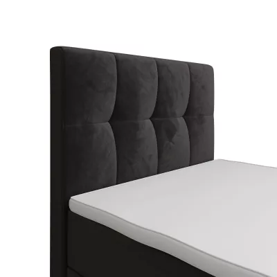 Jednolôžková boxspringová posteľ 100x200 ELIONE COMFORT 1 - tmavo hnedá