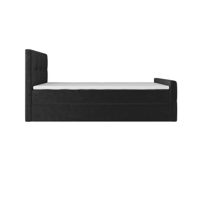 Jednolôžková boxspringová posteľ 100x200 ELIONE COMFORT 1 - čierna