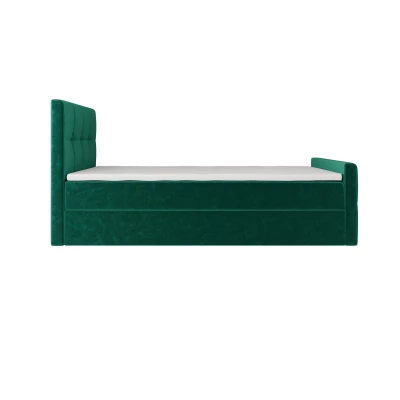 Jednolôžková boxspringová posteľ 120x200 ELIONE COMFORT 1 - zelená Jednolôžková boxspringová posteľ 120x200 ELIONE COMFORT 1 - zelená