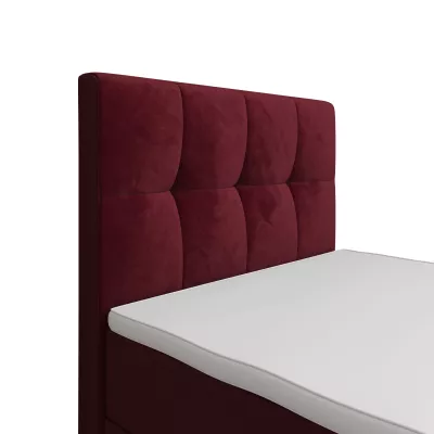 Jednolôžková boxspringová posteľ 120x200 ELIONE COMFORT 1 - červená