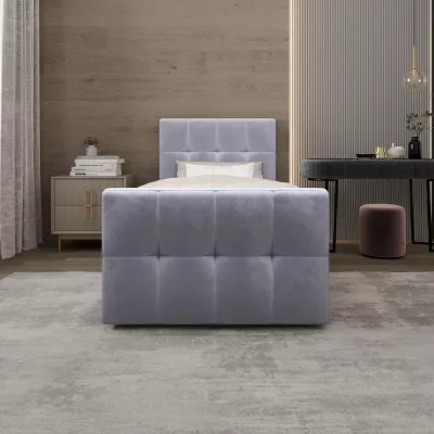 Jednolôžková boxspringová posteľ 120x200 ELIONE COMFORT 1 - svetlo fialová