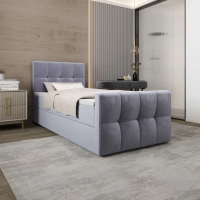 Jednolôžková boxspringová posteľ 120x200 ELIONE COMFORT 1 - svetlo fialová Jednolôžková boxspringová posteľ 120x200 ELIONE COMFORT 1 - svetlo fialová