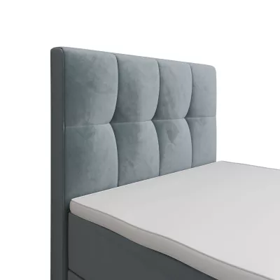 Jednolôžková boxspringová posteľ 120x200 ELIONE COMFORT 1 - svetlo modrá