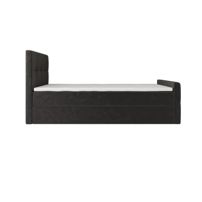 Jednolôžková boxspringová posteľ 120x200 ELIONE COMFORT 1 - tmavo hnedá Jednolôžková boxspringová posteľ 120x200 ELIONE COMFORT 1 - tmavo hnedá