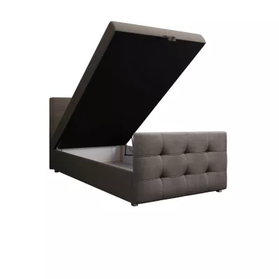 Kontinentálna posteľ 90x200 VASILISA COMFORT 5 - svetlo hnedá