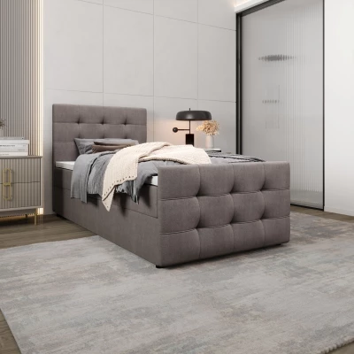 Kontinentálna posteľ 90x200 VASILISA COMFORT 5 - svetlo hnedá