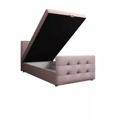 Kontinentálna posteľ 90x200 VASILISA COMFORT 5 - svetlo ružová