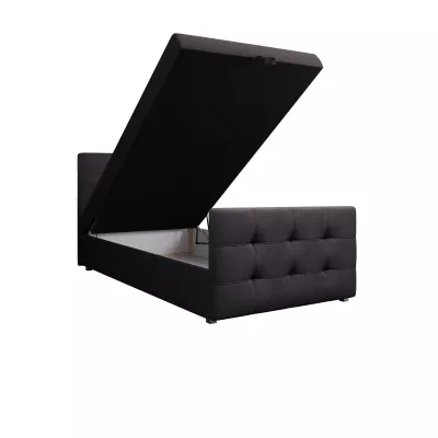 Kontinentálna posteľ 90x200 VASILISA COMFORT 5 - tmavo šedá