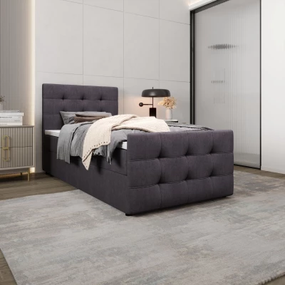 Kontinentálna posteľ 90x200 VASILISA COMFORT 5 - tmavo šedá