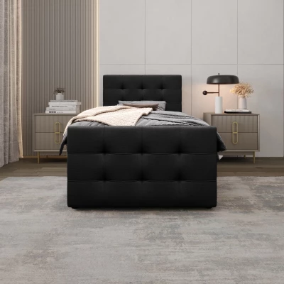 Kontinentálna posteľ 90x200 VASILISA COMFORT 5 - čierna