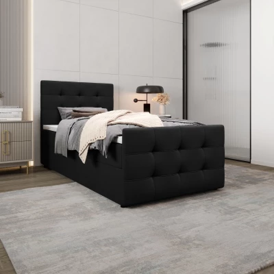 Kontinentálna posteľ 90x200 VASILISA COMFORT 5 - čierna