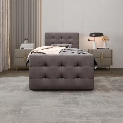 Kontinentálna posteľ 100x200 VASILISA COMFORT 5 - svetlo hnedá