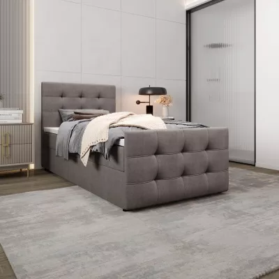 Kontinentálna posteľ 100x200 VASILISA COMFORT 5 - svetlo hnedá