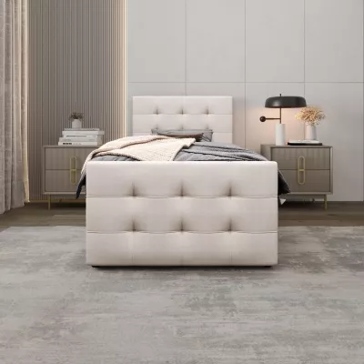 Kontinentálna posteľ 100x200 VASILISA COMFORT 5 - vanilková