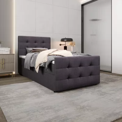 Kontinentálna posteľ 100x200 VASILISA COMFORT 5 - tmavo šedá