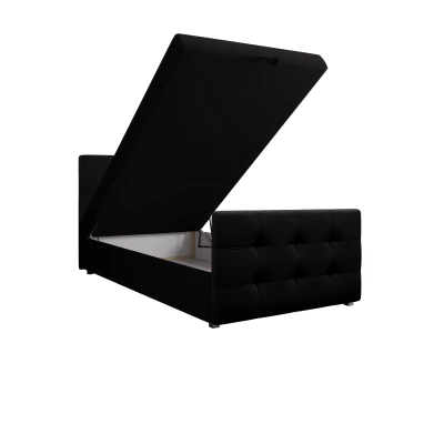 Kontinentálna posteľ 100x200 VASILISA COMFORT 5 - čierna