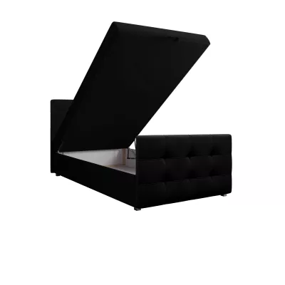 Kontinentálna posteľ 100x200 VASILISA COMFORT 5 - čierna