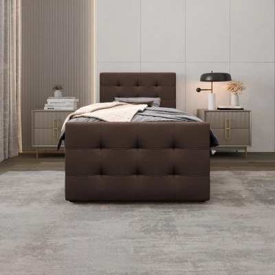 Kontinentálna posteľ 100x200 VASILISA COMFORT 5 - hnedá