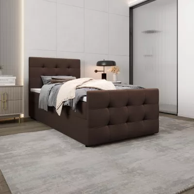 Kontinentálna posteľ 100x200 VASILISA COMFORT 5 - hnedá