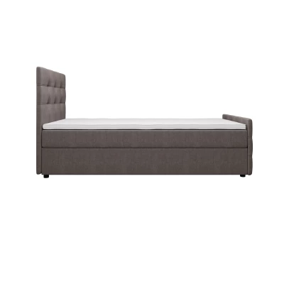 Kontinentálna posteľ 120x200 VASILISA COMFORT 5 - svetlo hnedá