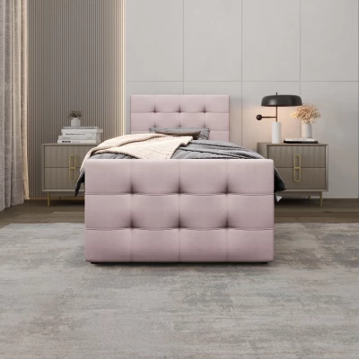 Kontinentálna posteľ 120x200 VASILISA COMFORT 5 - svetlo ružová