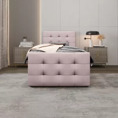 Kontinentálna posteľ 120x200 VASILISA COMFORT 5 - svetlo ružová