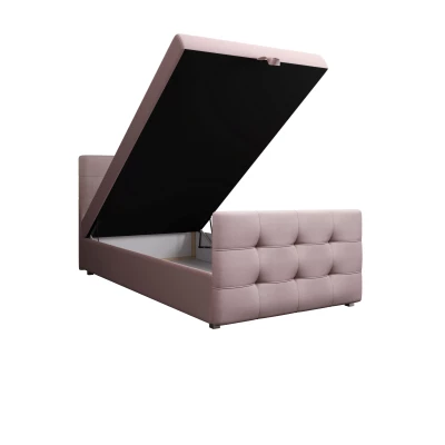 Kontinentálna posteľ 120x200 VASILISA COMFORT 5 - svetlo ružová