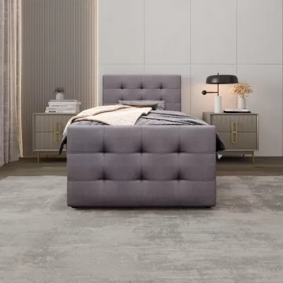 Kontinentálna posteľ 120x200 VASILISA COMFORT 5 - šedá