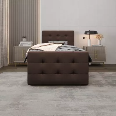 Kontinentálna posteľ 120x200 VASILISA COMFORT 5 - hnedá