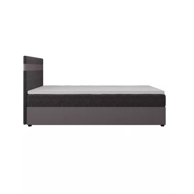 Boxspringová posteľ 120x200 SISI COMFORT 1 s úložným priestorom - šedá / tmavo šedá