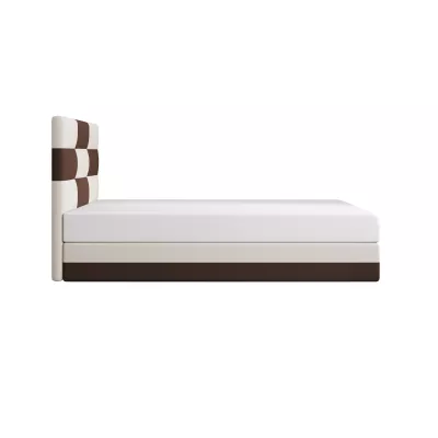 Čalúnená jednolôžková posteľ 100x200 MARLEN COMFORT 1 - hnedá / béžová