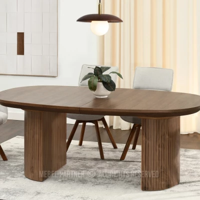 Oválny rozkladací stôl 200(300)x110 ANTOS - orech