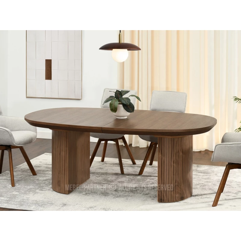 Oválny rozkladací stôl 200(300)x110 ANTOS - orech