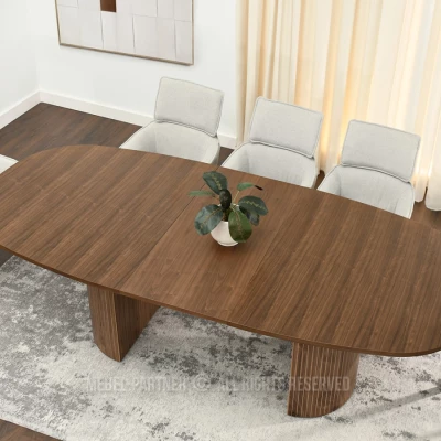 Oválny rozkladací stôl 200(300)x110 ANTOS - orech
