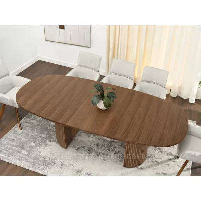 Oválny rozkladací stôl 200(300)x110 ANTOS - orech