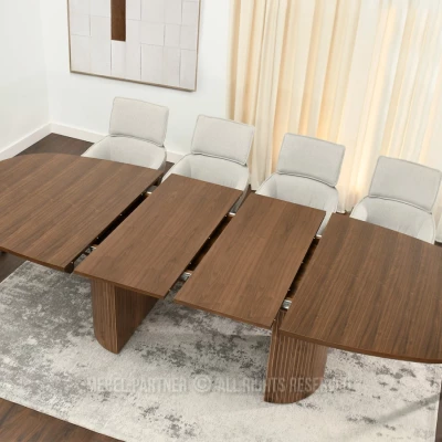 Oválny rozkladací stôl 200(300)x110 ANTOS - orech