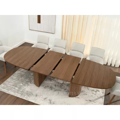 Oválny rozkladací stôl 200(300)x110 ANTOS - orech