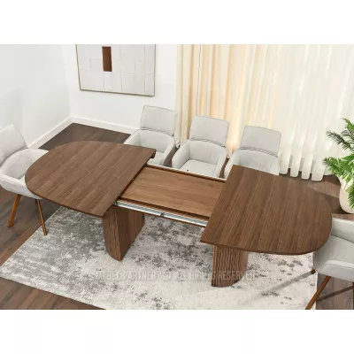 Oválny rozkladací stôl 200(300)x110 ANTOS - orech