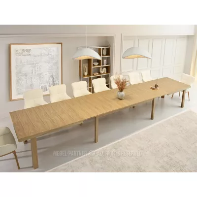Rozkladací jedálenský stôl 260(560)x100 DAIMON - dub